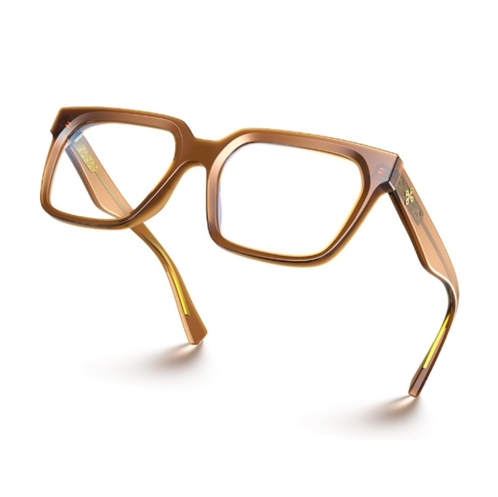 Blue Light Blocking Computer Eyewear Glasses Brown Frame